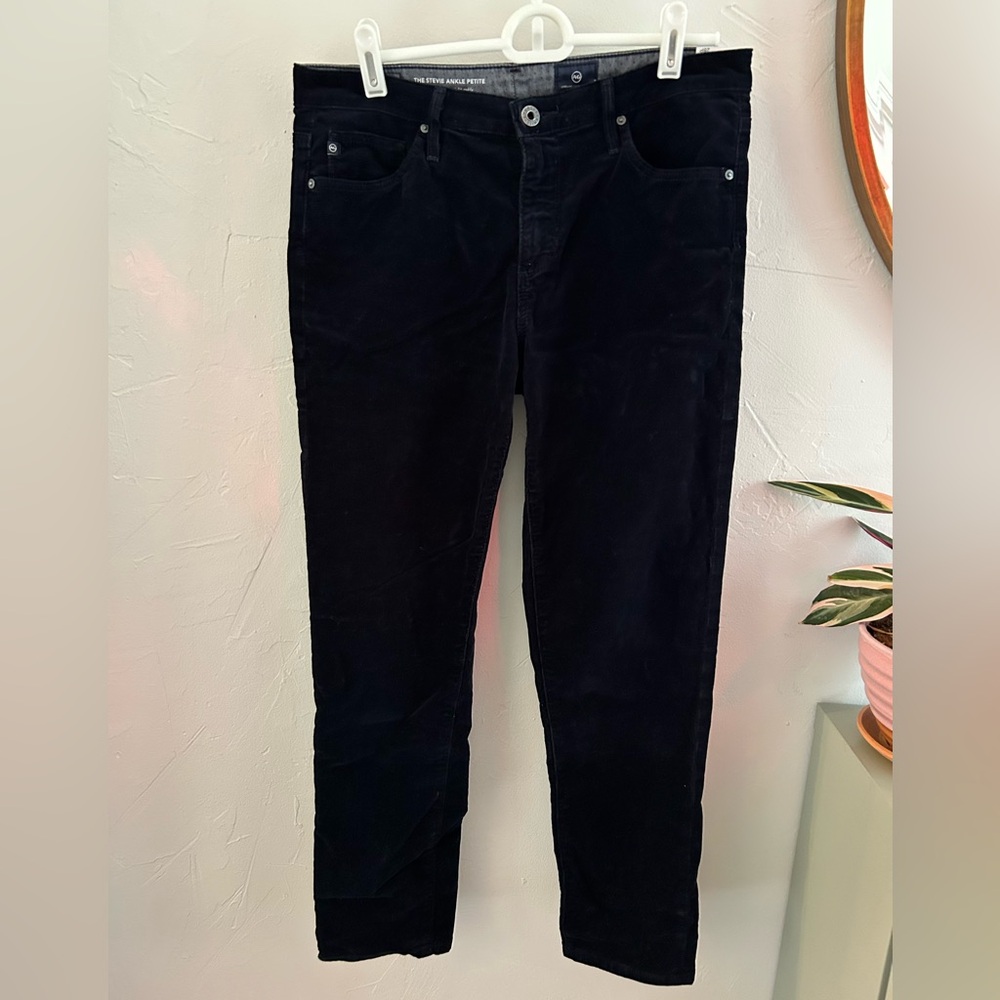 AG Adriano Goldschmied Navy Corduroy Pants